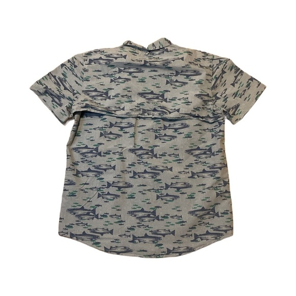 Tallwoods Vented Shirt Fishing Camping Blue Mesh Button Front EUC men Camouflage - Picture 3 of 8